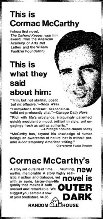 Cormac McCarthy ad