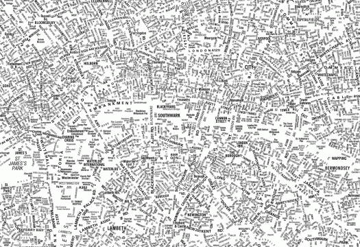 Typographic map of London